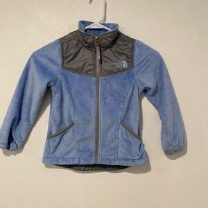 The North Face Girls XXS (5) Blue Fleece Full-Zip Jacket